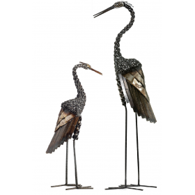 Mother and Baby Twisted Heron