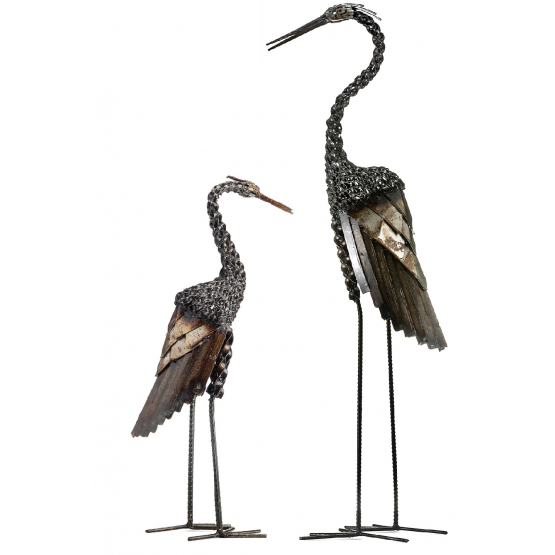 Mother and Baby Twisted Heron