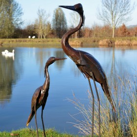 Mother and Baby Heron