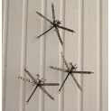Silver dragonflies